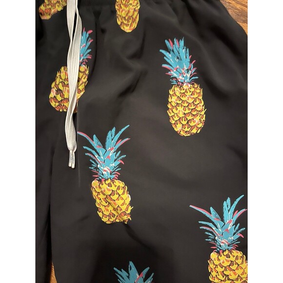 Chubbies Neon Blue/Pink Yellow Pineapples Drawstring Swim Trunks Men’s Size L - Picture 2 of 4